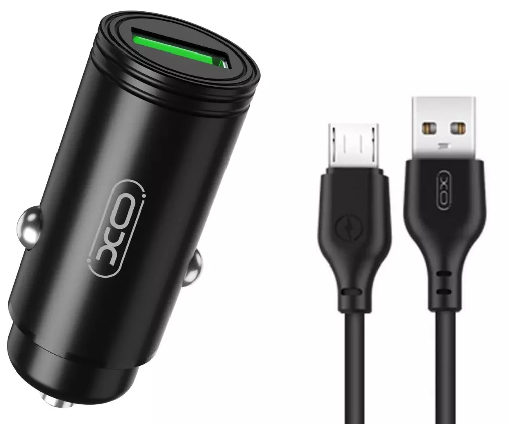 Fonte Carregador Veicular Com Cabo Micro USB V8 CC39v XO