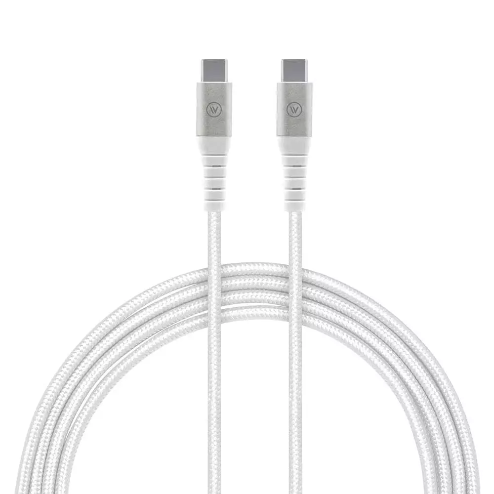 Cable Hard Branco USB-C para USB-C - iWill