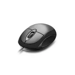 Mouse com Fio Conexão USB 1200DPI Cabo de 120CM 3 Botões Pretos - MF100 Multi