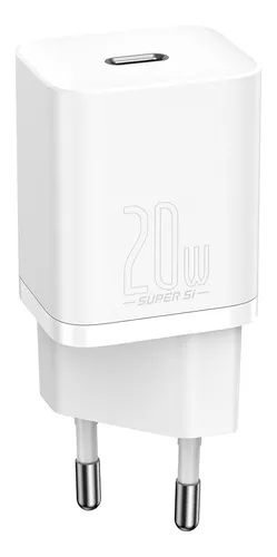 Carregador De Parede Usb-c Branco Super Si Qc Pd 3.0 20w - Baseus