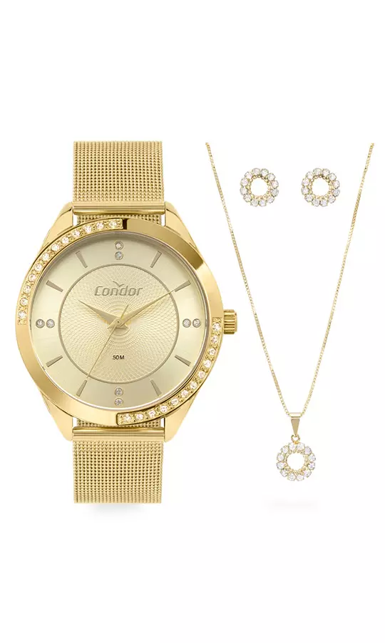 Kit Condor Feminino Elegante Dourado