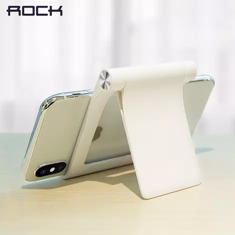 Suporte Stand de Mesa para Tablet e Telefone - Branco