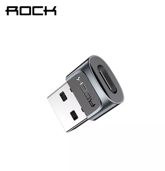 Adaptador Rock Type-C para USB-AM - Cinza Espacial