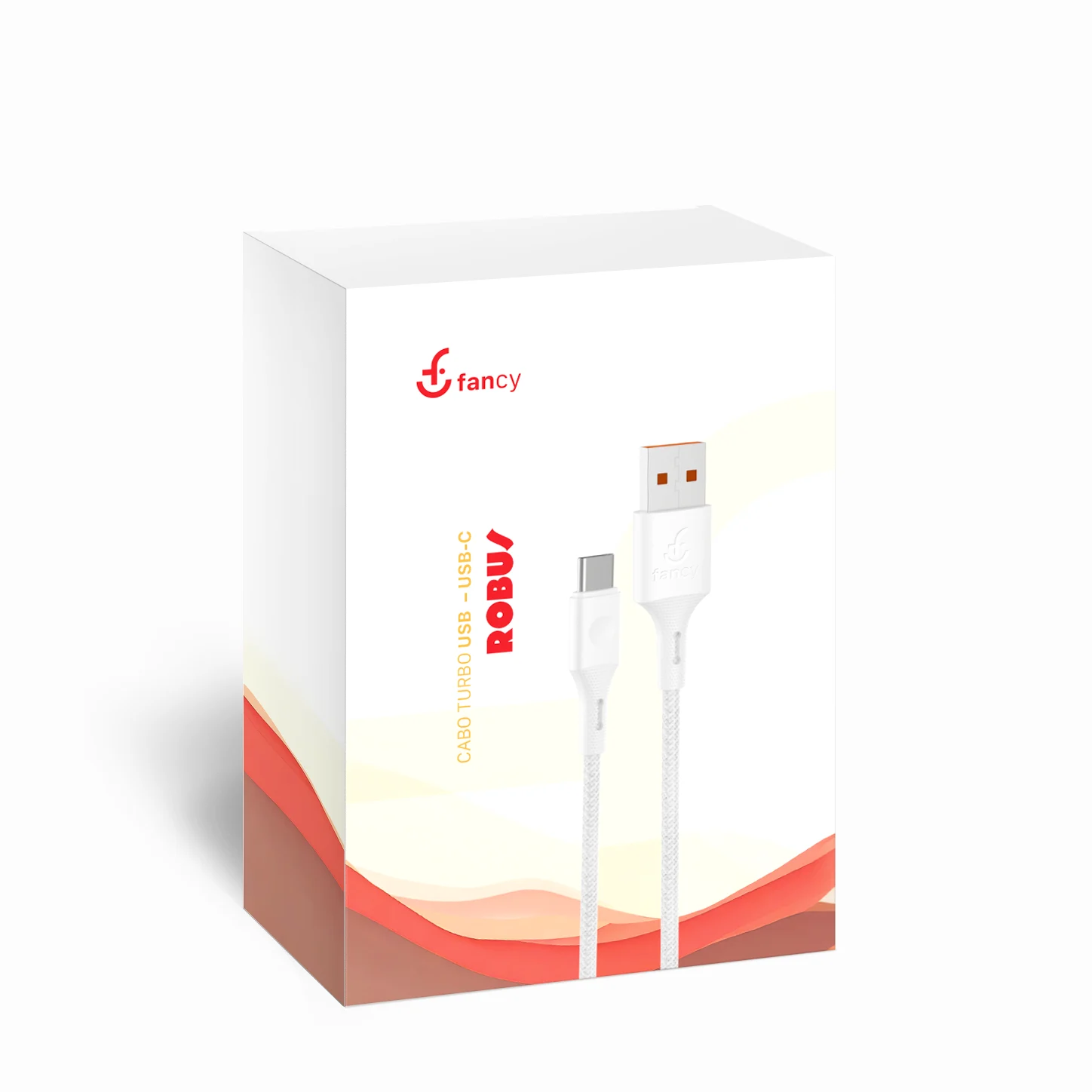 CA08c – Cabo USB 3A para Tipo C Nylon Fancy