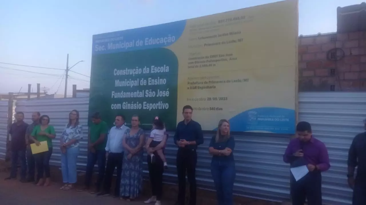 Lançada obras da escola do São José – escola demanda quase 8 milhões de investimentos. Investimentos em outras escolas também foi anunciado.