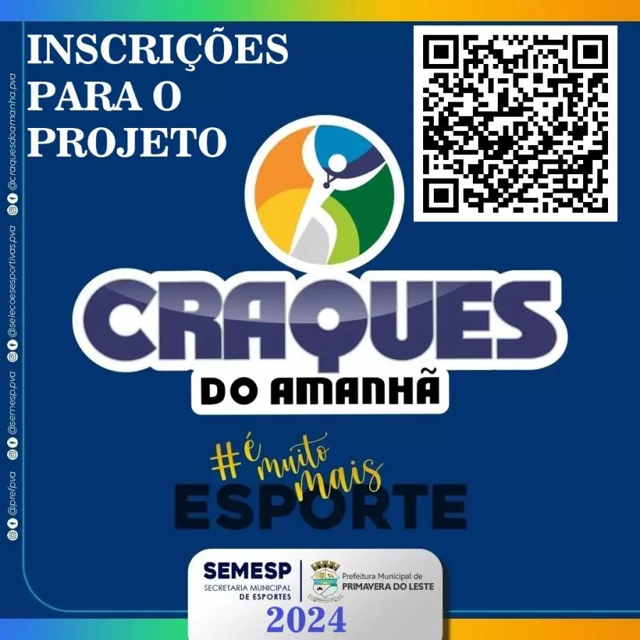 Projeto “Craques do amanhã” abre inscrições para 2024