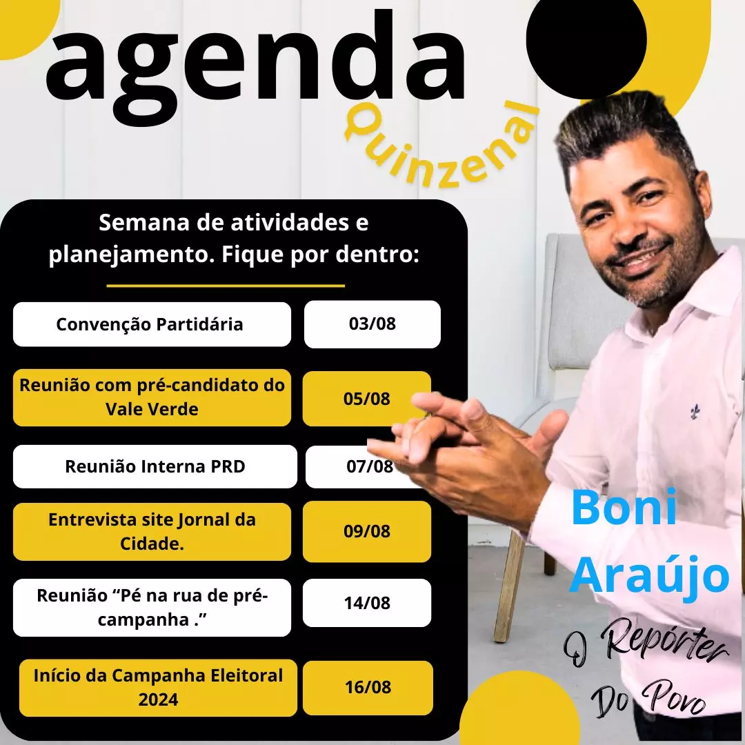 Bony Araujo trabalha sua pré-candidatura