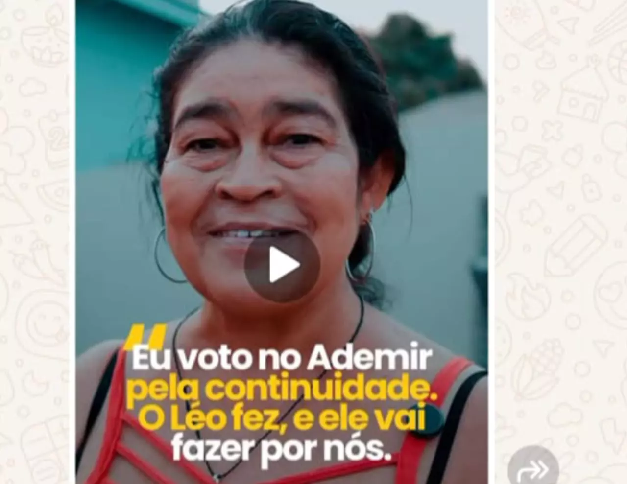 Eu voto no Ademir pela continuidade -  O  Leo fez e ele vai fazer por nós