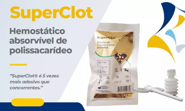 SUPERCLOT - Hemostático em pó absorvível de polissacarídeo