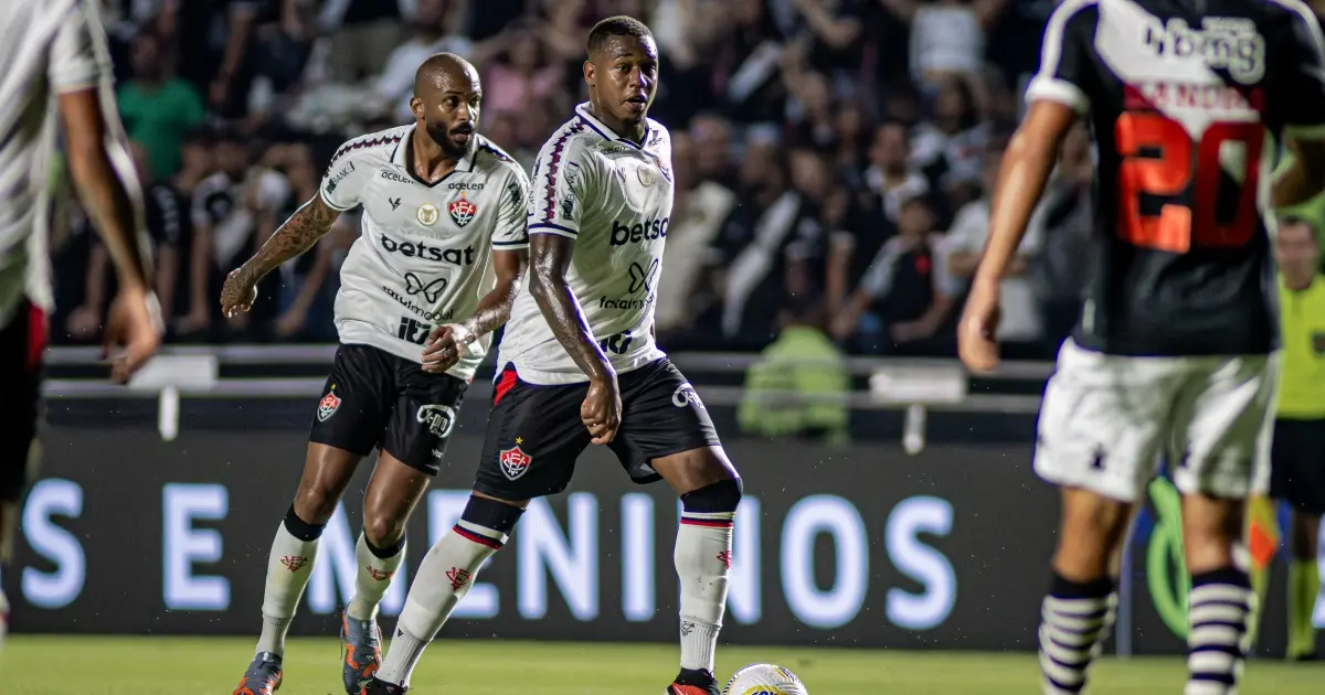 Vitória perde para o Vasco e segue dentro da zona de rebaixamento da Série A