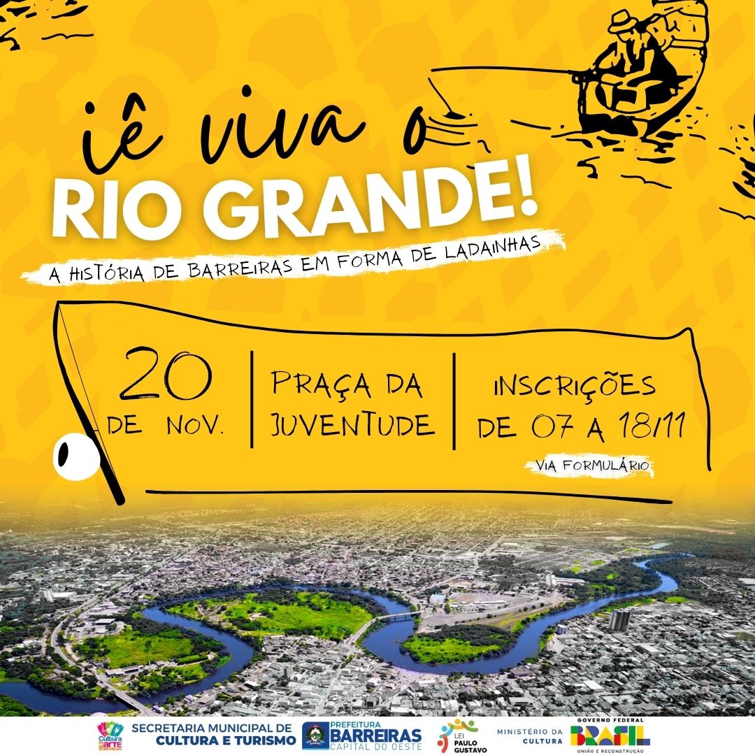 Estão abertas as inscrições para o Concurso de Ladainhas: “A História de Barreiras em forma de Ladainhas – lê Viva o Rio Grande”