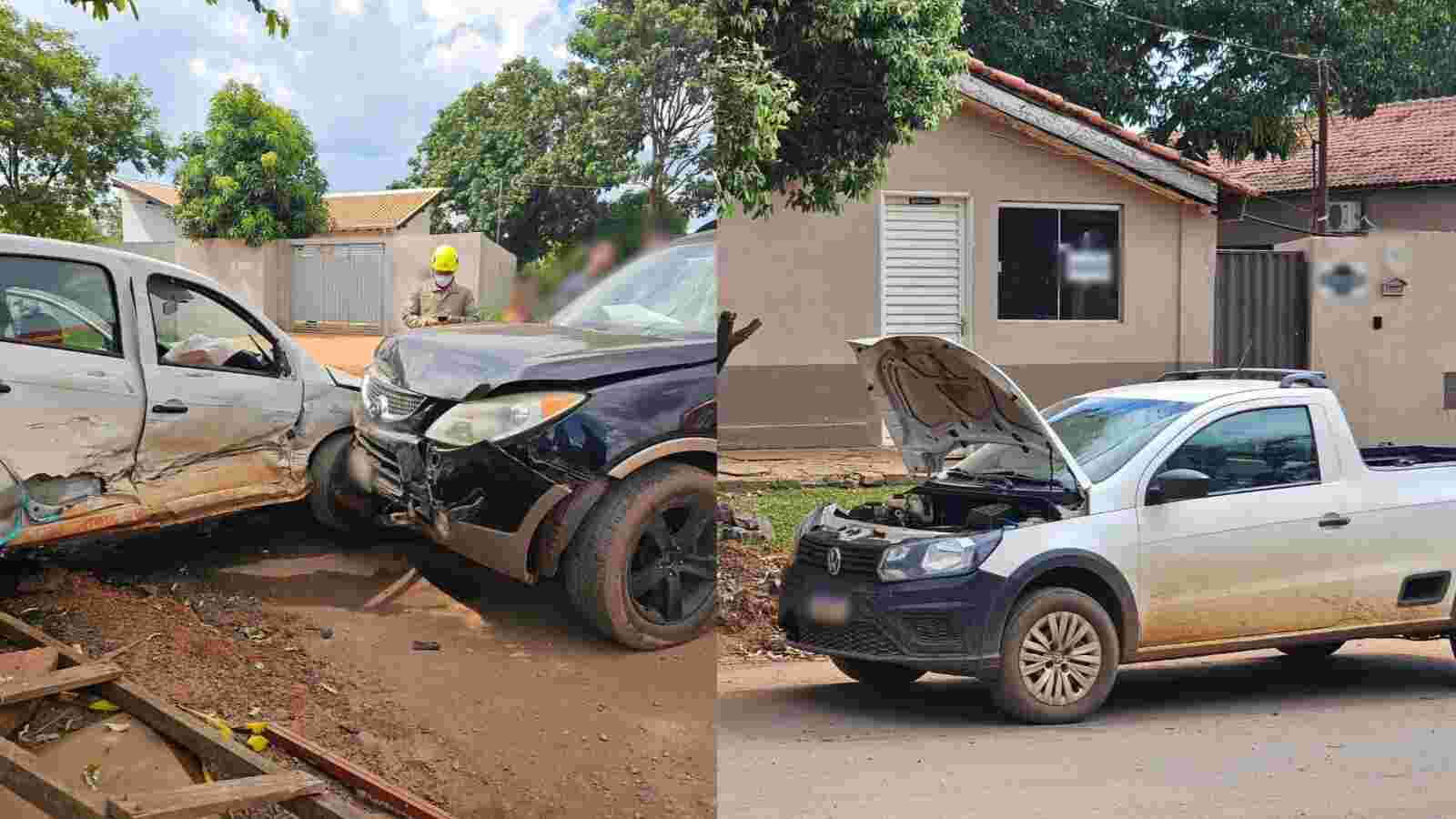 Colisão entre três veículos deixa feridos em Ribas do Rio Pardo