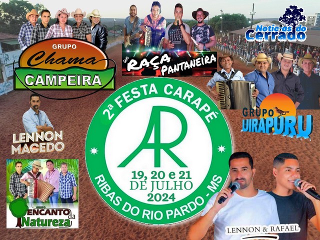 2ª Festa Carapé da Agro-Rio terá 6 shows e mais de R$ 20 mil em premiações