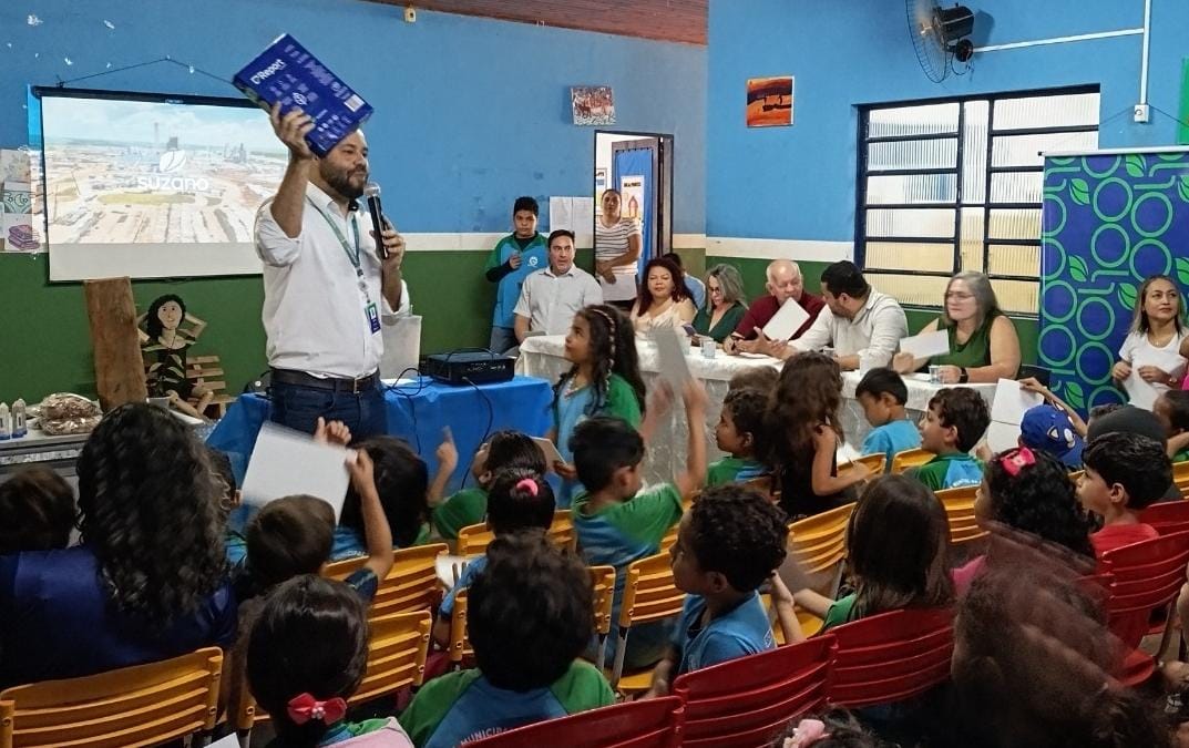 Suzano promove ação pedagógica para 215 crianças e adolescentes em Dois Irmãos do Buriti