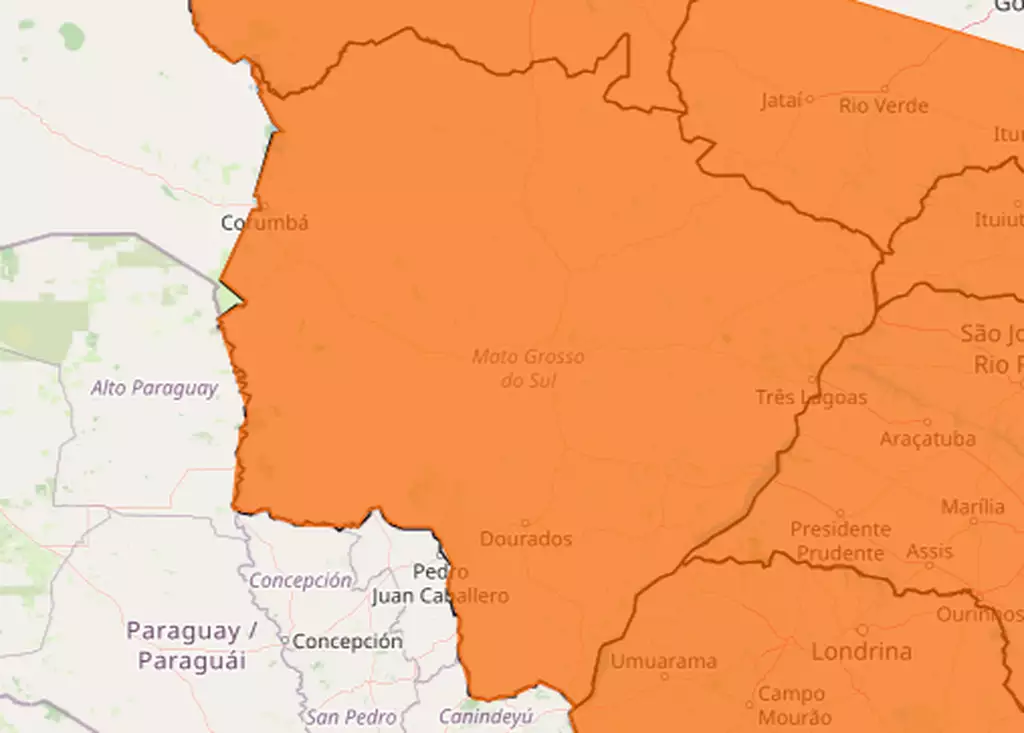 Meteorologia renova alerta para mais tempestade em todo MS