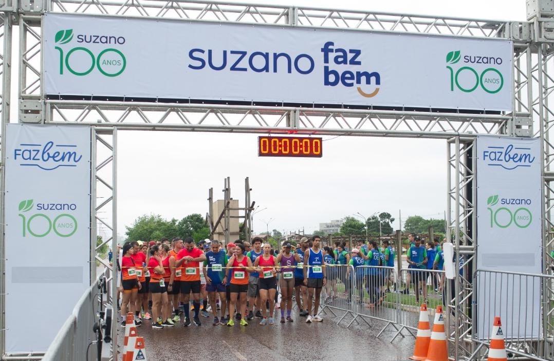 Corrida e Caminhada Suzano Faz Bem reúne 330 participantes e arrecada mais de 1,7 mil kg de alimentos