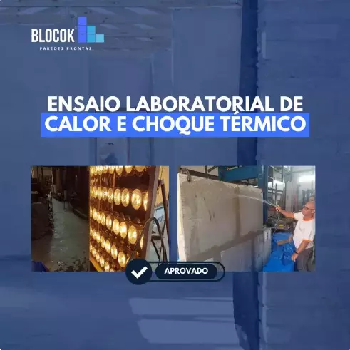 Ensaios laboratorial de calor e choque térmico