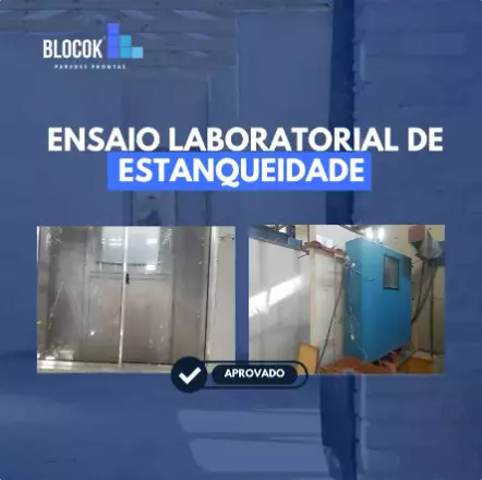 Ensaio laboratorial de estanqueidade