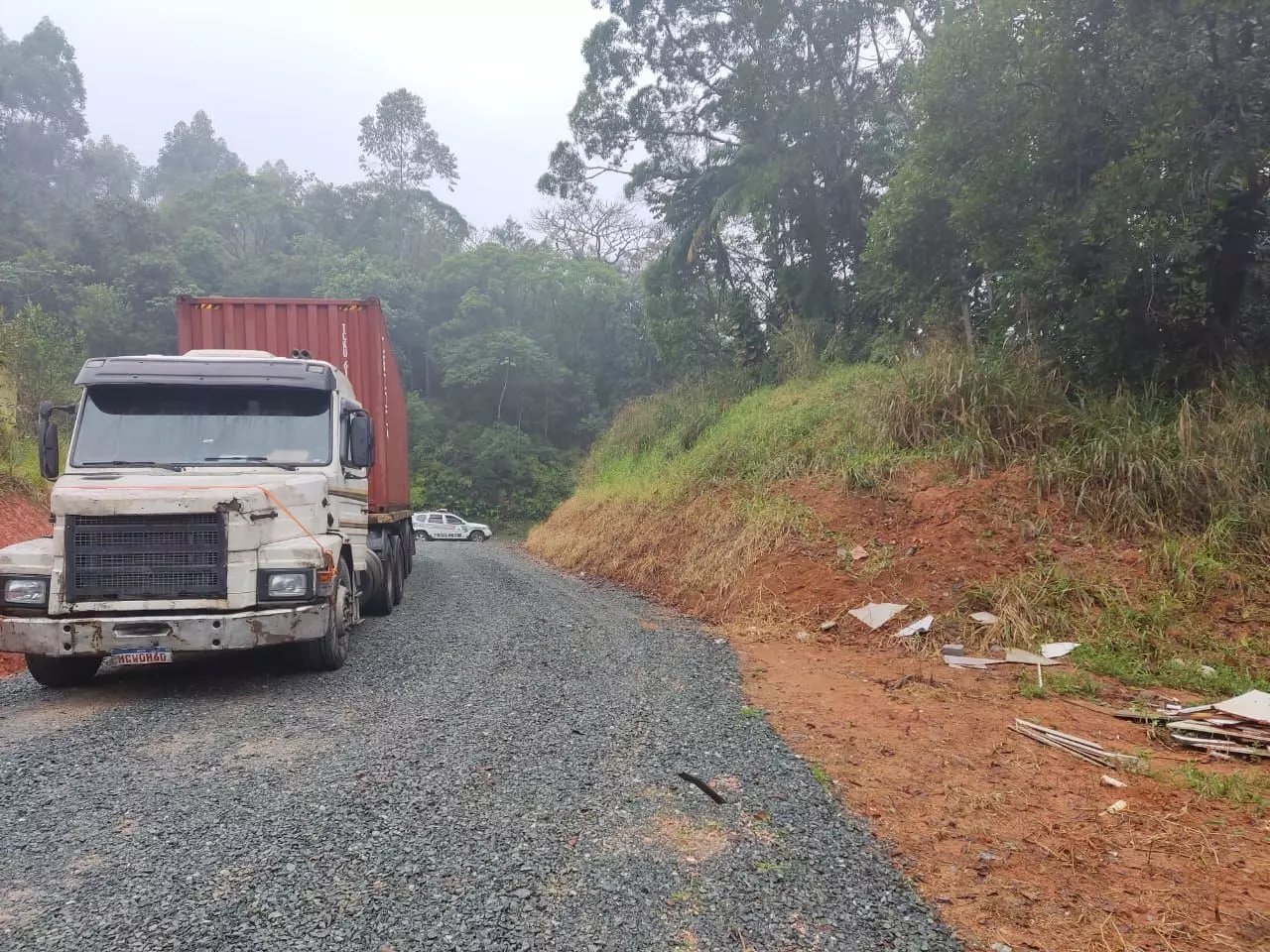 Motorista desaparece e caminhão com carga de meio milhão é encontrado vazio em Guaramirim