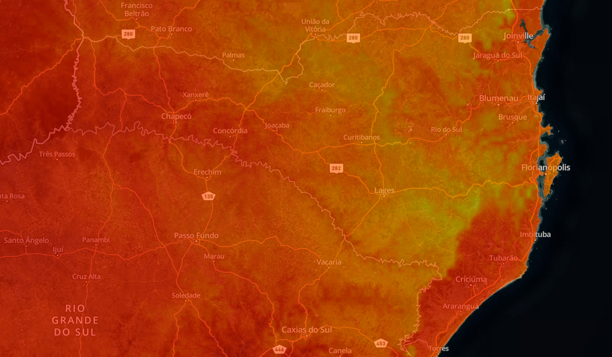 Calor e umidade favorecem temporais isolados em Santa Catarina nesta semana