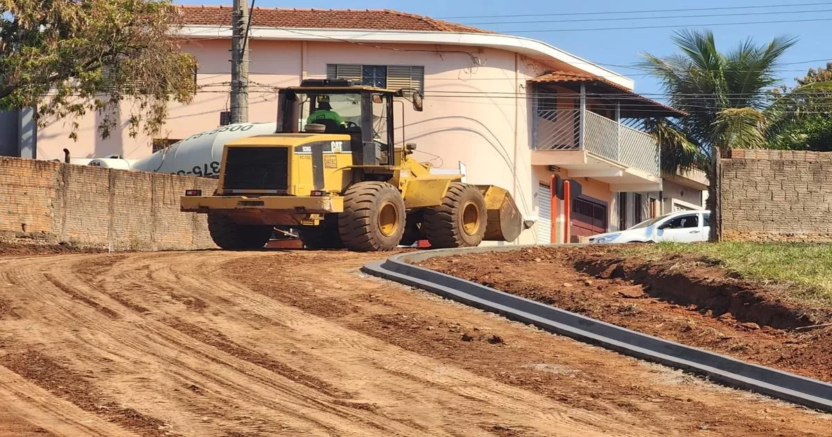 Rua do Parque esta sendo pavimentada