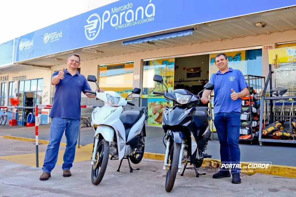 Sorteio das duas motos do Mercado Paraná será neste sábado