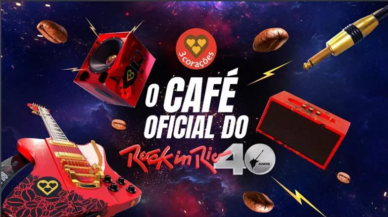 3 Corações é o café oficial do Rock in Rio