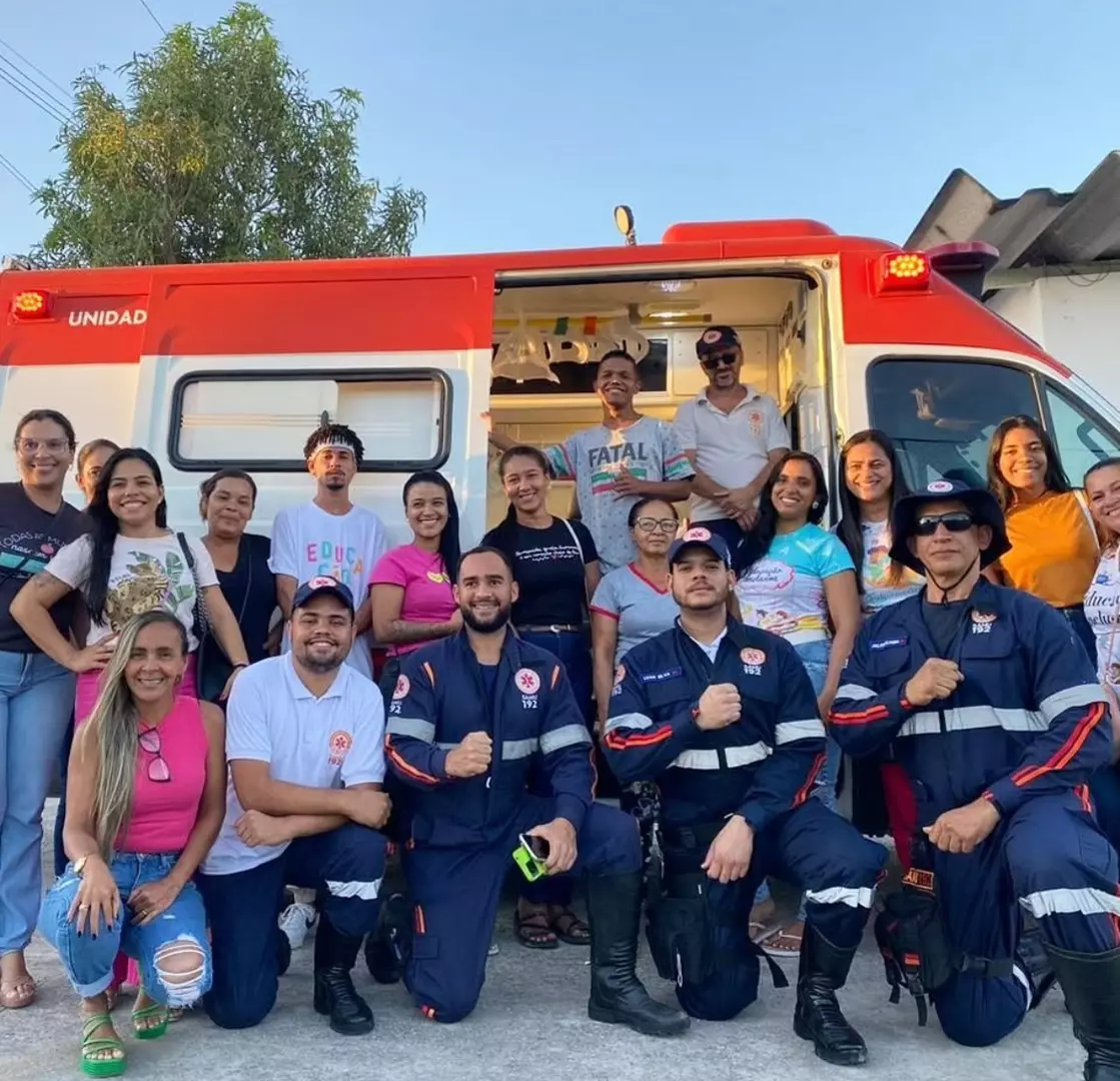 Araci: A equipe do SAMU inicia projeto em escolas realizando oficina de primeiros socorros