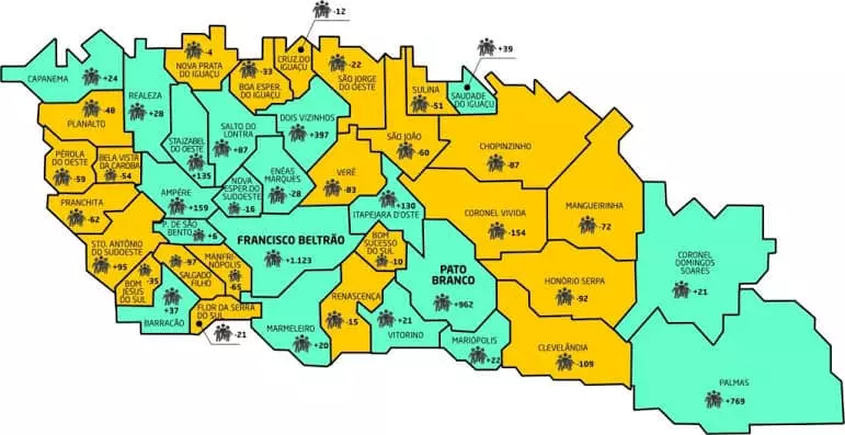 Prefeitos eleitos e reeleitos nos 42 municipios do Sudoeste do Paranã