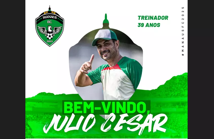 JULIO CESAR NUNES: Manaus anuncia treinador que vem em evolução no mercado!