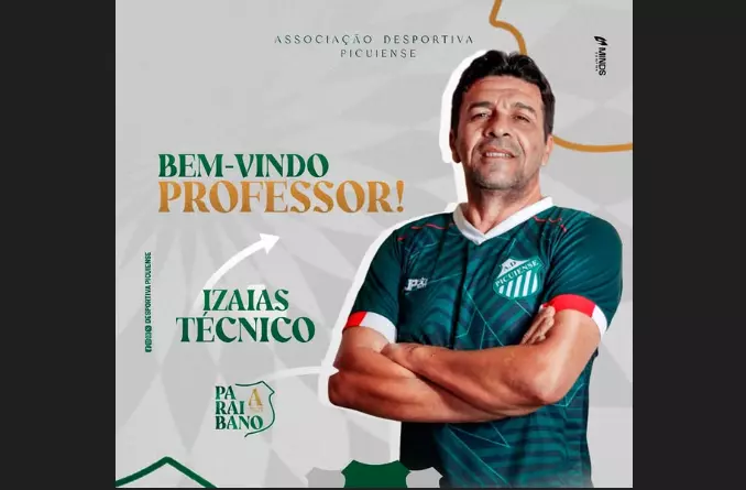 IZAÍAS ALMEIDA: Picuinense-PB, anuncia treinador para temporada 2025!