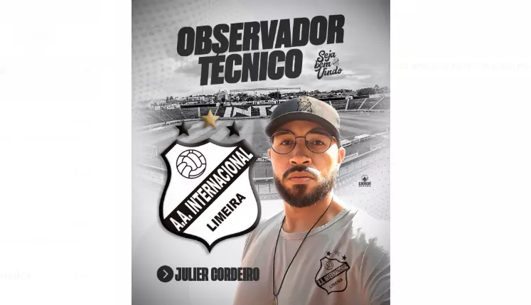 JULIER CORDEIRO: Treinador terá novo desafio em sua carreira, agora na Inter de Limeira-SP!