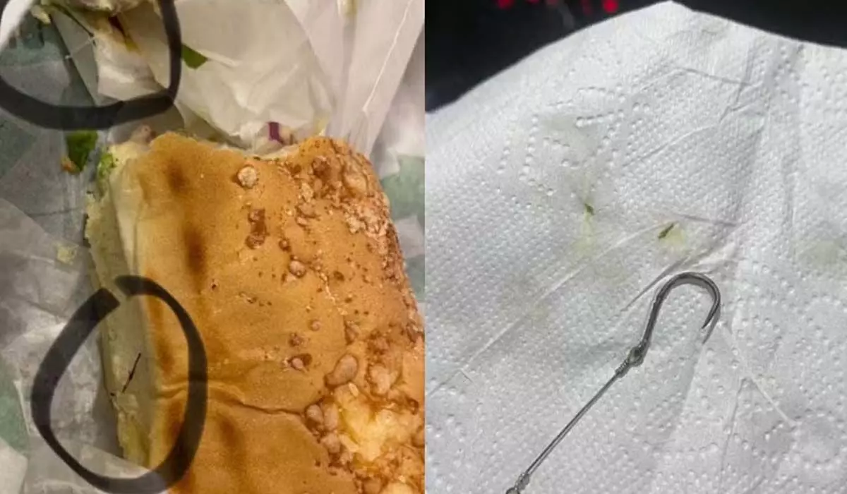 Cliente denuncia loja após encontrar anzol e linha de pesca em lanche de fast food em MT