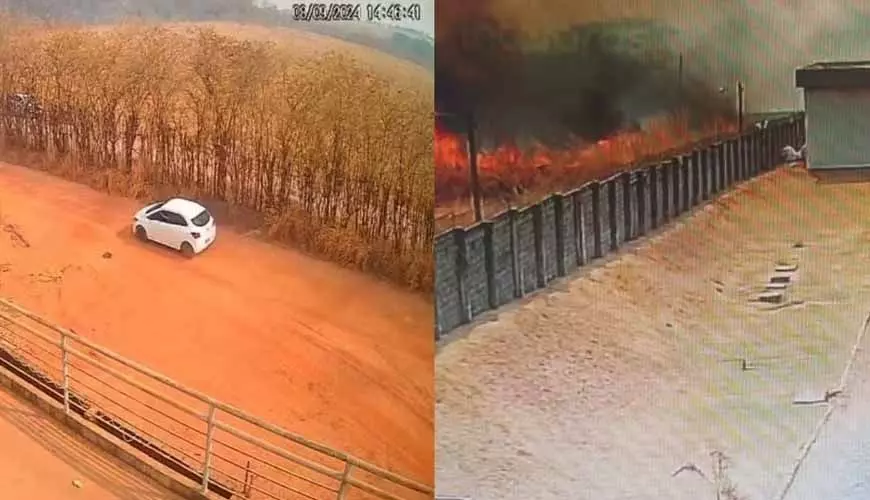 Homem é preso em flagrante por atear fogo em propriedade rural na 'capital do agro'