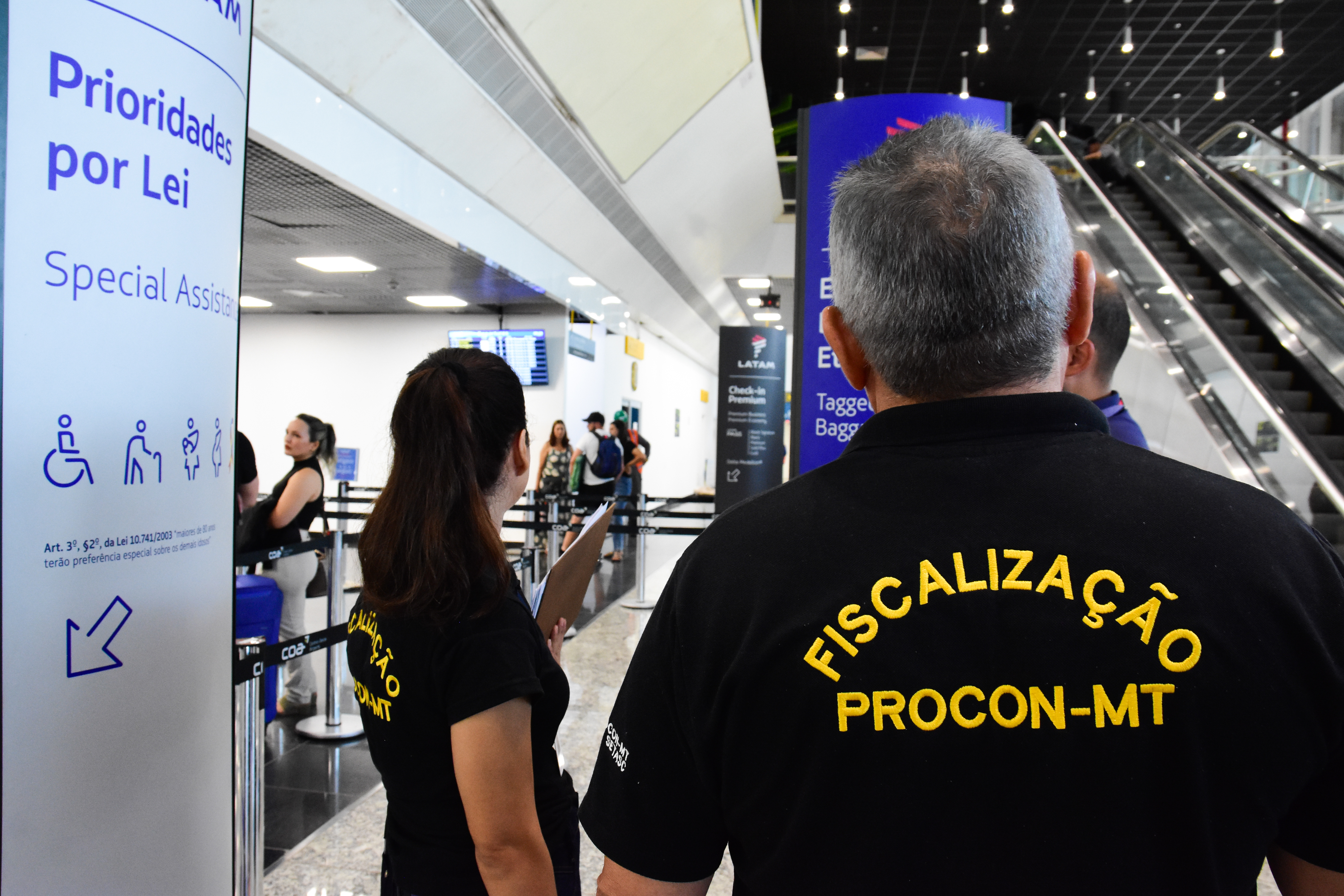 Procon Estadual fiscaliza atuação de empresas aéreas no Aeroporto Marechal Rondon