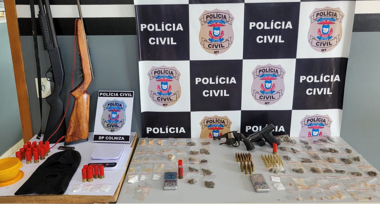 Operação da Polícia Civil contra o crime organizado prende cinco pessoas em Colniza