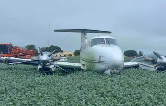 Avião da família Maggi sofre acidente durante pouso em fazenda na região do Araguaia