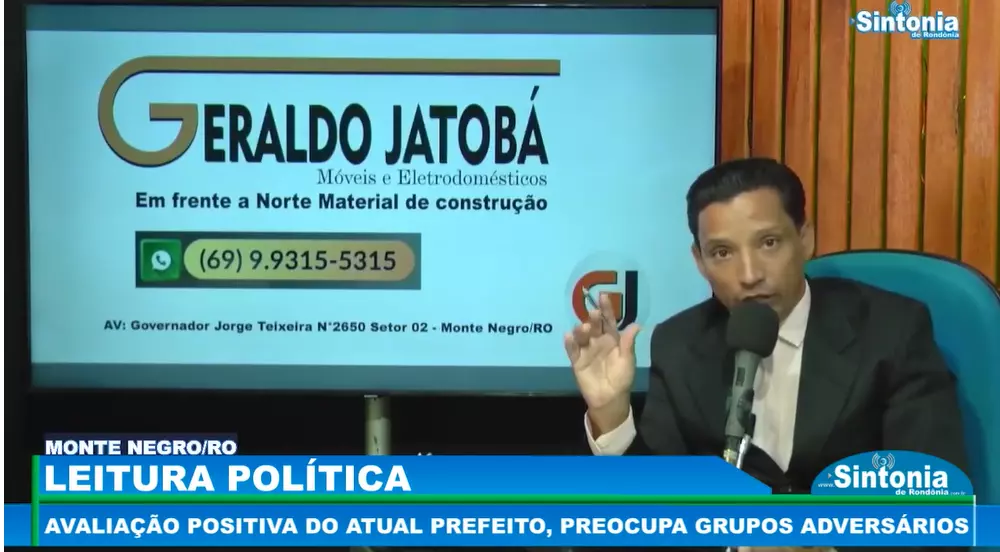 LEITURA POLÍTICA: AVALIAÇÃO POSITIVA DO ATUAL PREFEITO PREOCUPA GRUPOS ADVERSÁRIOS EM MONTE NEGRO/RO