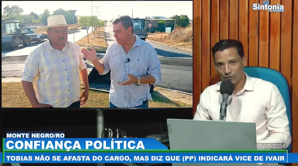 Tobias não se afasta do cargo, e PP vai indicar o vereador Vando Ronconi para vice de Ivair Fernandes