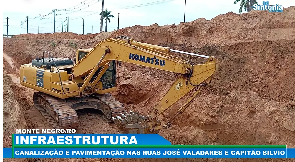 MONTE NEGRO: CANALIZAÇÃO E PAVIMENTAÇÃO NAS RUAS JOSÉ VALADARES E CAPITÃO SILVIO