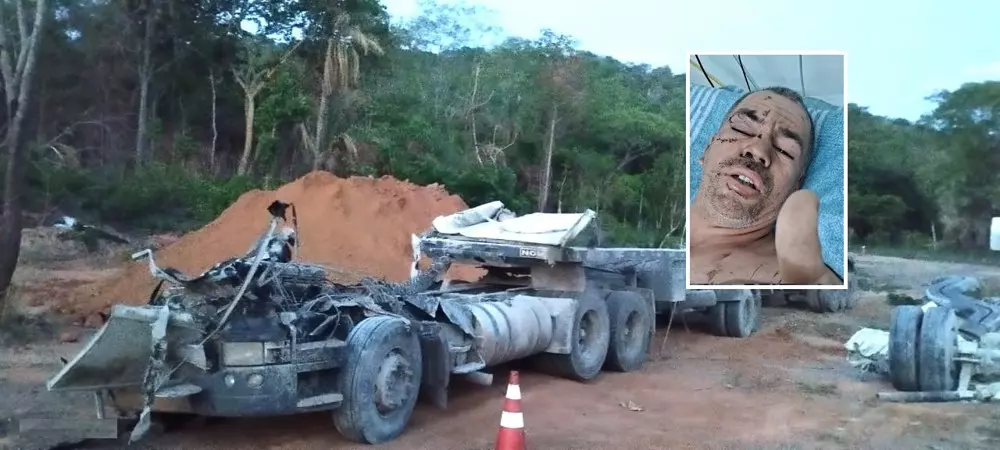 Motorista de Rondônia, sofre grave acidente na Serra de São Vicente, em Mato Grosso