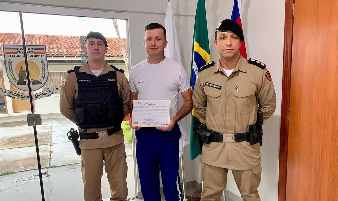 Sargento Couto é homenageado após 30 anos de serviços valorosos à Polícia Militar de Minas Gerais