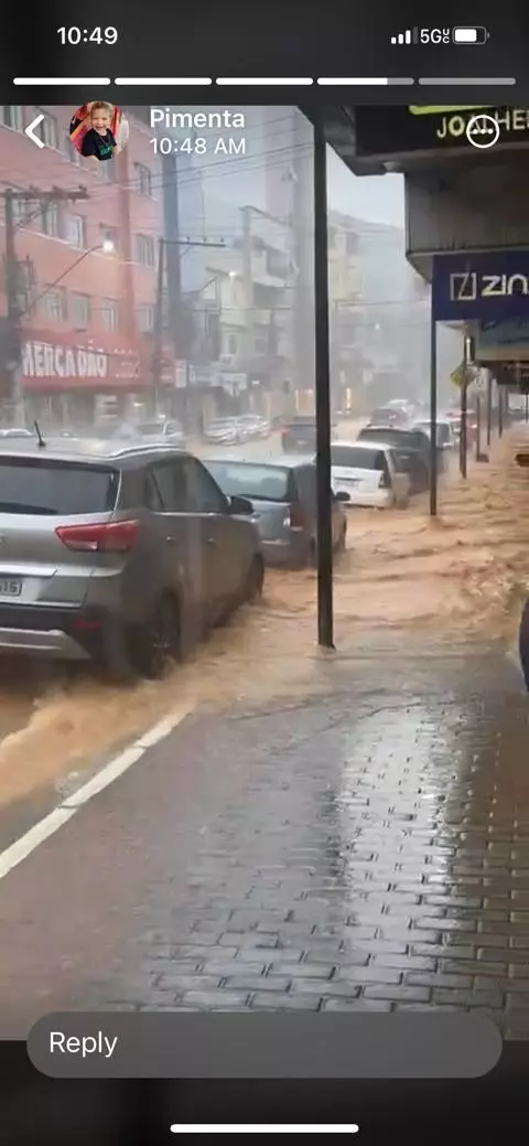 Chuva provoca estragados em São Gabriel e Nova Venécia