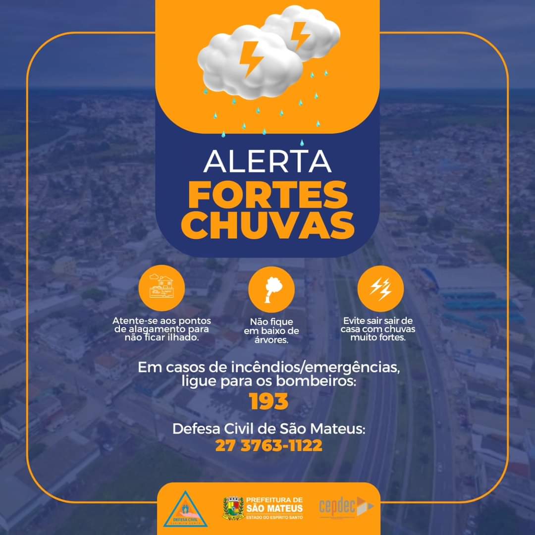 ALERTA DE CHUVAS INTENSAS NO ESPÍRITO SANTO: MEDIDAS DE SEGURANÇA E PRECAUÇÕES