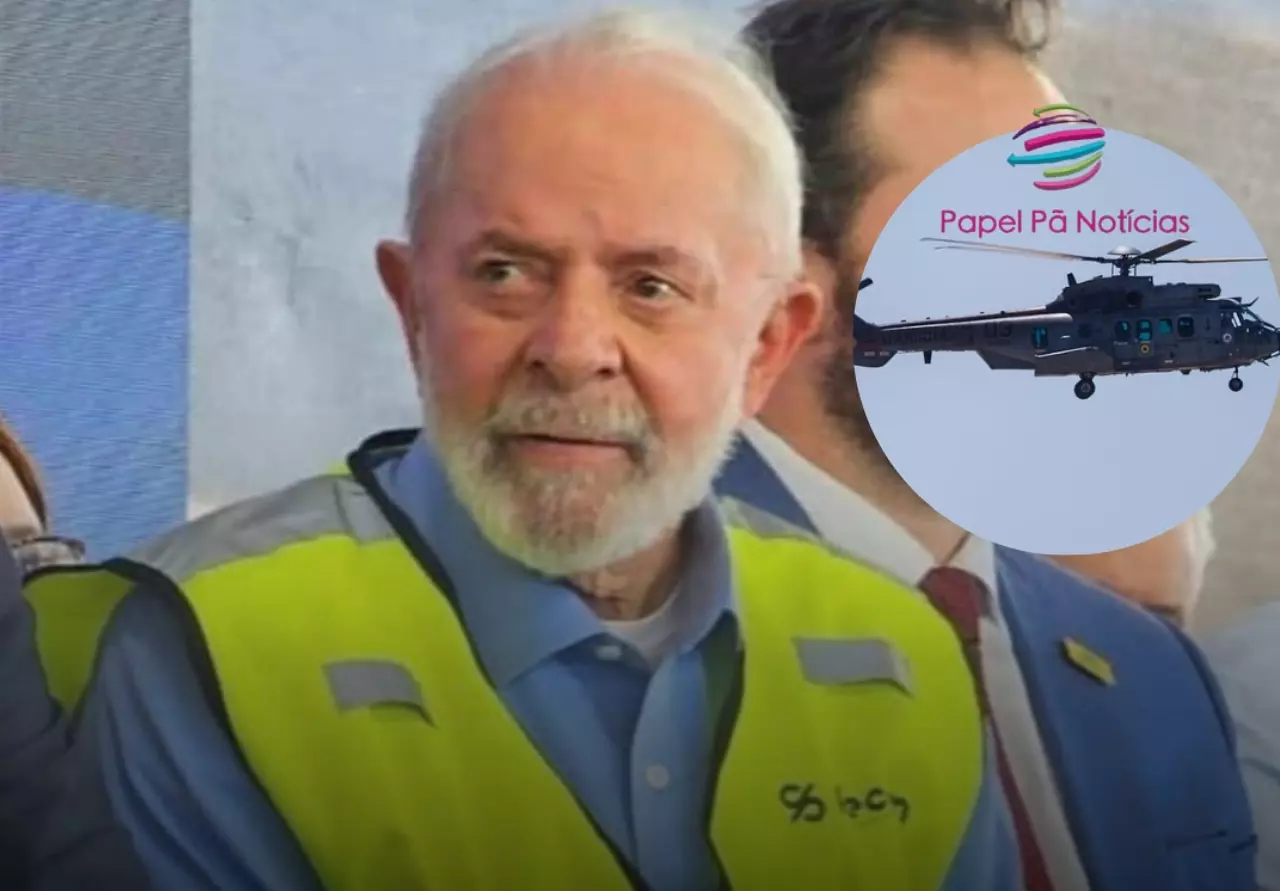 Presidente Lula chega de helicóptero no Porto do Pecém e anuncia investimentos no hidrogênio verde