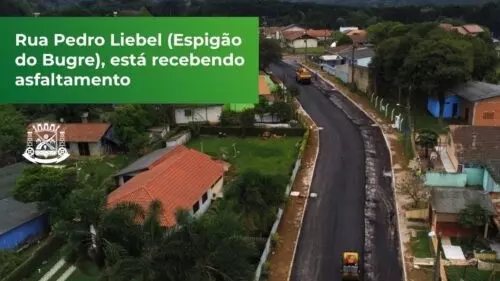 Iniciada a pavimentação da rua Pioneiro Pedro Liebl