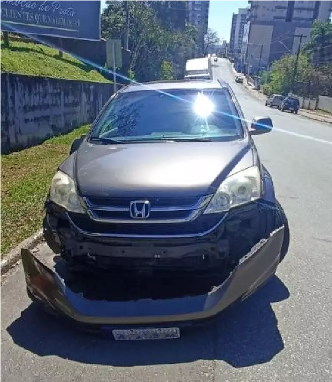 Acidente em avenida mobiliza PM e SAMU em Mafra