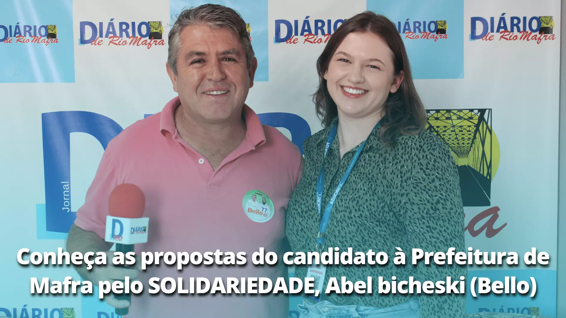 Confira as propostas do candidato à Prefeitura de Mafra, Bello