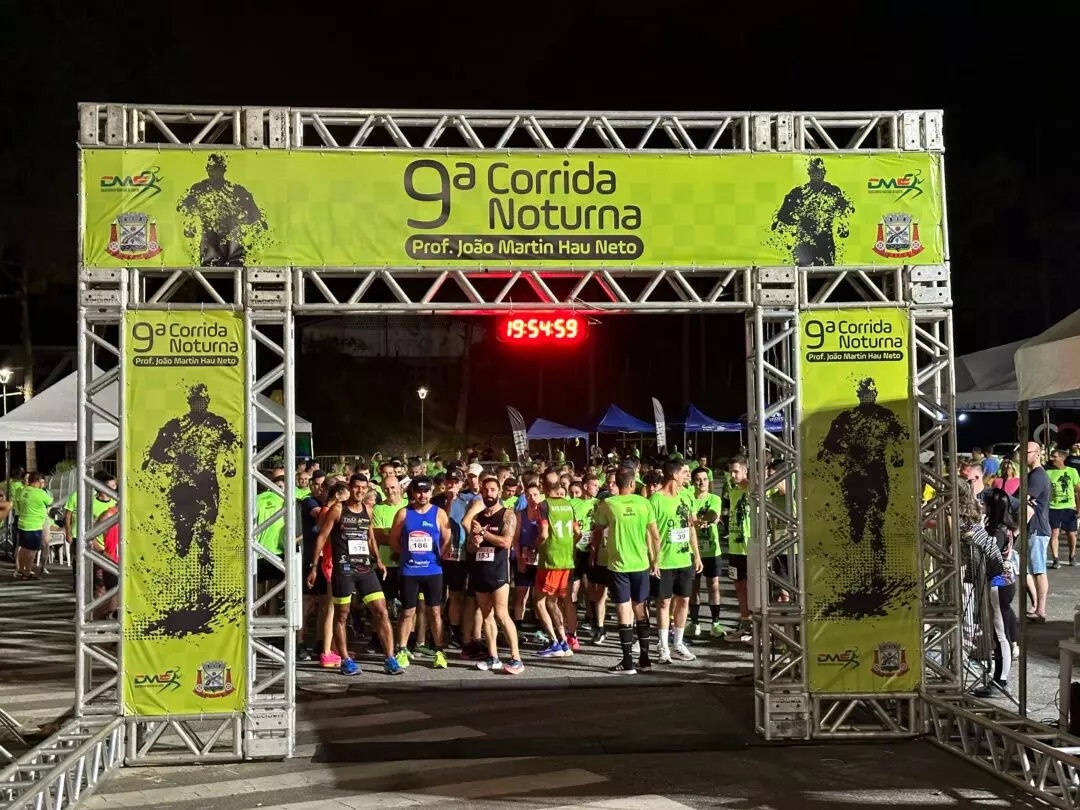 270 atletas participaram da 9ª Corrida Rústica Noturna em Mafra