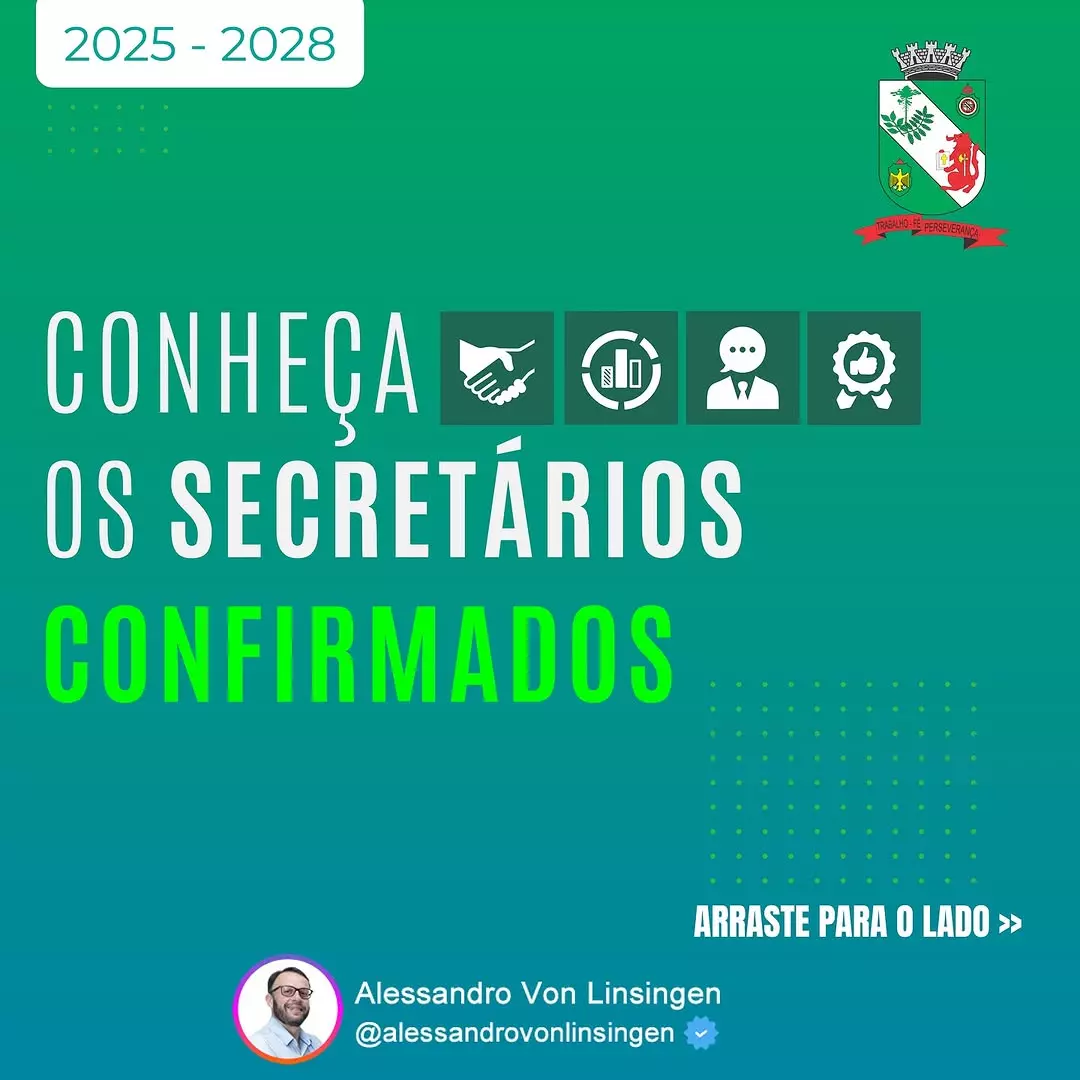 Prefeito eleito anuncia nomes para secretarias em Rio Negro, conheça